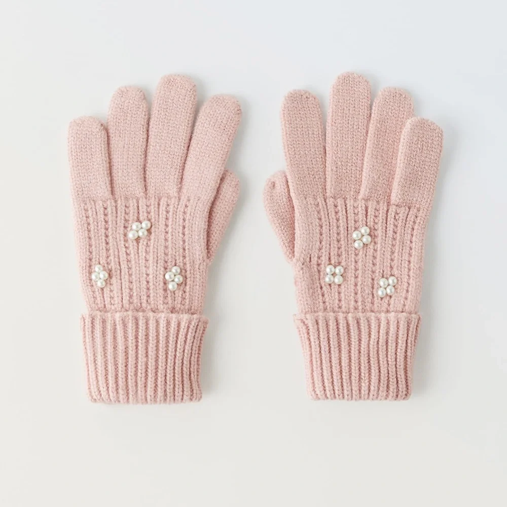✨SALE ✨ ZARA KNIT GLOVES WITH PEARLS ✨SALE ✨